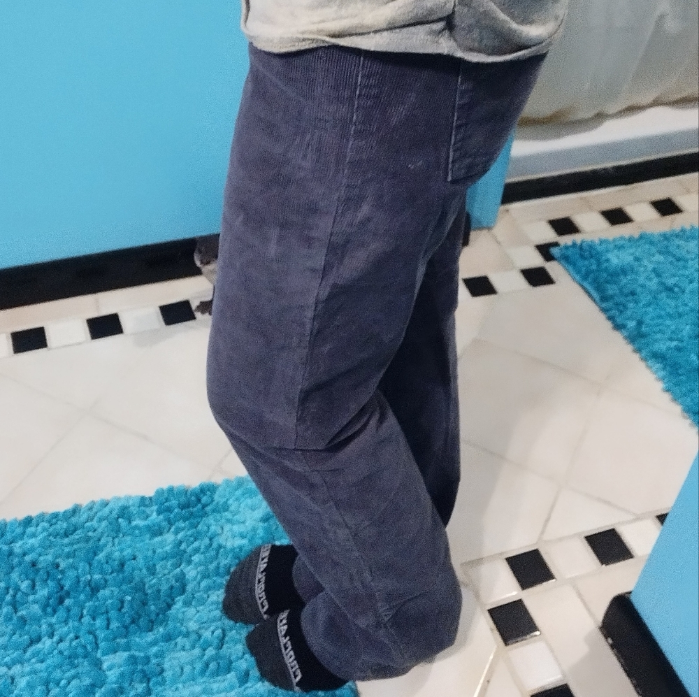 Warm corduroy straight leg pants - Picture 9 of 12